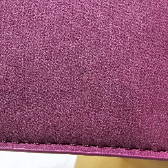 JustFab Plum Purple Quilted Crossbody Handbag NWT - Picture 9 of 9